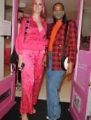Victoria Clay Cleavage in All Pink in London