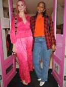 Victoria Clay Cleavage in All Pink in London