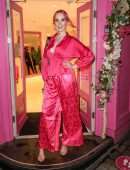 Victoria Clay Cleavage in All Pink in London