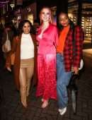 Victoria Clay Cleavage in All Pink in London