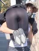 Addison Rae Booty in Leggings in West Hollywood
