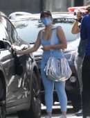 Addison Rae Booty in Leggings Outside Gym in West Hollywood
