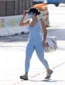 Addison Rae Booty in Leggings Outside Gym in West Hollywood