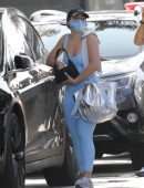 Addison Rae Booty in Leggings Outside Gym in West Hollywood