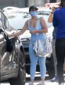 Addison Rae Booty in Leggings Outside Gym in West Hollywood