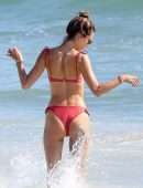 Alessandra Ambrosio Booty in Bikini at a Beach in Malibu