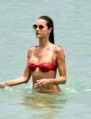 Alessandra Ambrosio Booty, Parades her Flawless Bikini Body on the Beach in Florianópolis