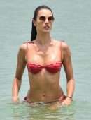 Alessandra Ambrosio Booty, Parades her Flawless Bikini Body on the Beach in Florianópolis
