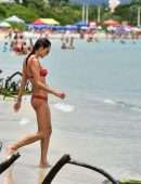 Alessandra Ambrosio Booty, Parades her Flawless Bikini Body on the Beach in Florianópolis