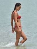 Alessandra Ambrosio Booty, Parades her Flawless Bikini Body on the Beach in Florianópolis
