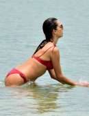 Alessandra Ambrosio Booty, Parades her Flawless Bikini Body on the Beach in Florianópolis