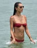 Alessandra Ambrosio Booty, Parades her Flawless Bikini Body on the Beach in Florianópolis