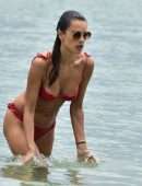 Alessandra Ambrosio Booty, Parades her Flawless Bikini Body on the Beach in Florianópolis