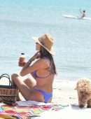 Alessandra Ambrosio Booty in Bikini on the Beach in Florianopolis