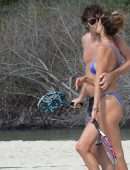 Alessandra Ambrosio Booty in Bikini on the Beach in Florianopolis