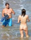 Alexandra Daddario Booty in Bikini at the Beach in Maui, Hawaii