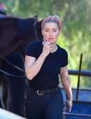 Amber Heard Booty, Horseback Riding in Los Angeles
