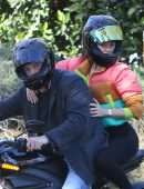 Ana De Armas Booty and Ben Affleck Riding Ben's Electric Harley Davidson in Brentwood