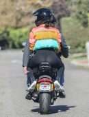 Ana De Armas Booty and Ben Affleck Riding Ben's Electric Harley Davidson in Brentwood