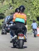 Ana De Armas Booty and Ben Affleck Riding Ben's Electric Harley Davidson in Brentwood