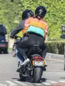 Ana De Armas Booty and Ben Affleck Riding Ben's Electric Harley Davidson in Brentwood
