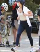Ana de Armas in Tights, Hiking with a Friend in Los Angeles