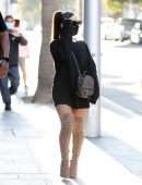 Ariana Grande Leggy, Shopping in Beverly Hills