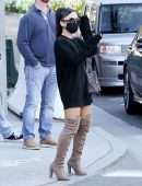 Ariana Grande Leggy, Shopping in Beverly Hills