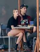 Ashley Benson Leggy at Mustard Seed Cafe in Los Angeles