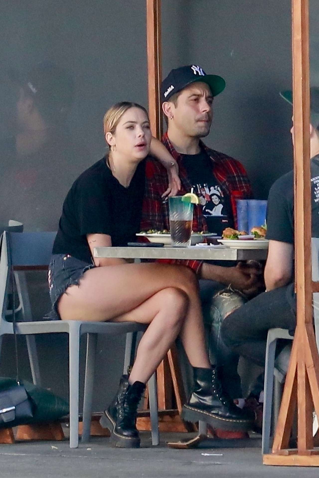 Ashley Benson Leggy at Mustard Seed Cafe in Los Angeles