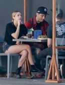 Ashley Benson Leggy at Mustard Seed Cafe in Los Angeles