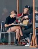 Ashley Benson Leggy at Mustard Seed Cafe in Los Angeles
