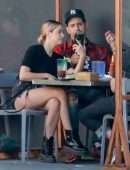 Ashley Benson Leggy at Mustard Seed Cafe in Los Angeles