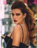 Bella Thorne Booty in Black Lingerie