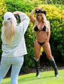 Bianca Gascoigne on Set of 2021 Calendar Photoshoot in Lanzarote