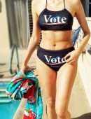Blanca Blanco in Promoting to VOTE Bikini