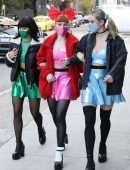 Camila Mendes, Lili Reinhart and Madelaine Petsch, Leggy Heading to Vanessa Morgan’s Baby Shower