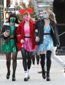 Camila Mendes, Lili Reinhart and Madelaine Petsch, Leggy Heading to Vanessa Morgan’s Baby Shower
