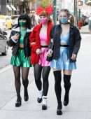 Camila Mendes, Lili Reinhart and Madelaine Petsch, Leggy Heading to Vanessa Morgan’s Baby Shower