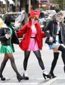 Camila Mendes, Lili Reinhart and Madelaine Petsch, Leggy Heading to Vanessa Morgan’s Baby Shower