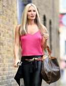 Caprice Bourret Pokies Outside a Recording Studio in London