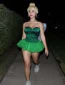 Caylee Cowan Booty, Seen Leaving Dan Bilzerian’s Halloween Party