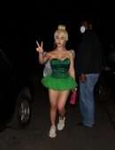 Caylee Cowan Booty Cheeks, attends Dan Bilzerian’s Halloween Party in West Hollywood
