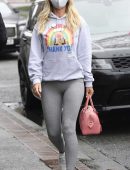 Christine McGuinness Leggy in Tights, Out and About in Wilmslow