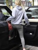 Christine McGuinness Leggy in Tights, Out and About in Wilmslow