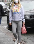 Christine McGuinness Leggy in Tights, Out and About in Wilmslow