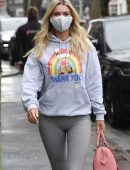 Christine McGuinness Leggy in Tights, Out and About in Wilmslow
