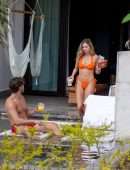 Delilah Belle Hamlin in Bikini at the Pool in Riviera Maya