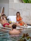 Delilah Belle Hamlin in Bikini at the Pool in Riviera Maya