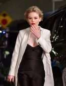 Emily Alyn Lind Cleavage on the “Gossip Girl” Movie Set in New York